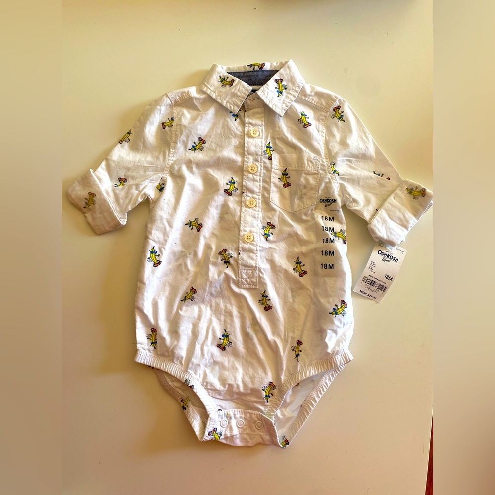 NWT! Oshkosh B’gosh Boys 18 Months Dress Shirt